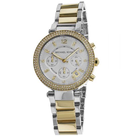 michael kors ladies' parker chronograph watch|Michael Kors chronograph watch silver.